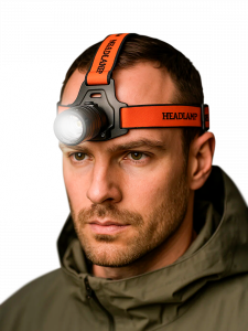 Фонарь налобный, фонарик аккумуляторный Следопыт PT-FLG51